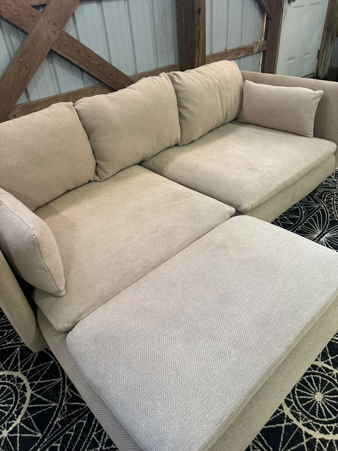 *Delivery Available* IKEA Modern Sectional in mocha image indicator(3)