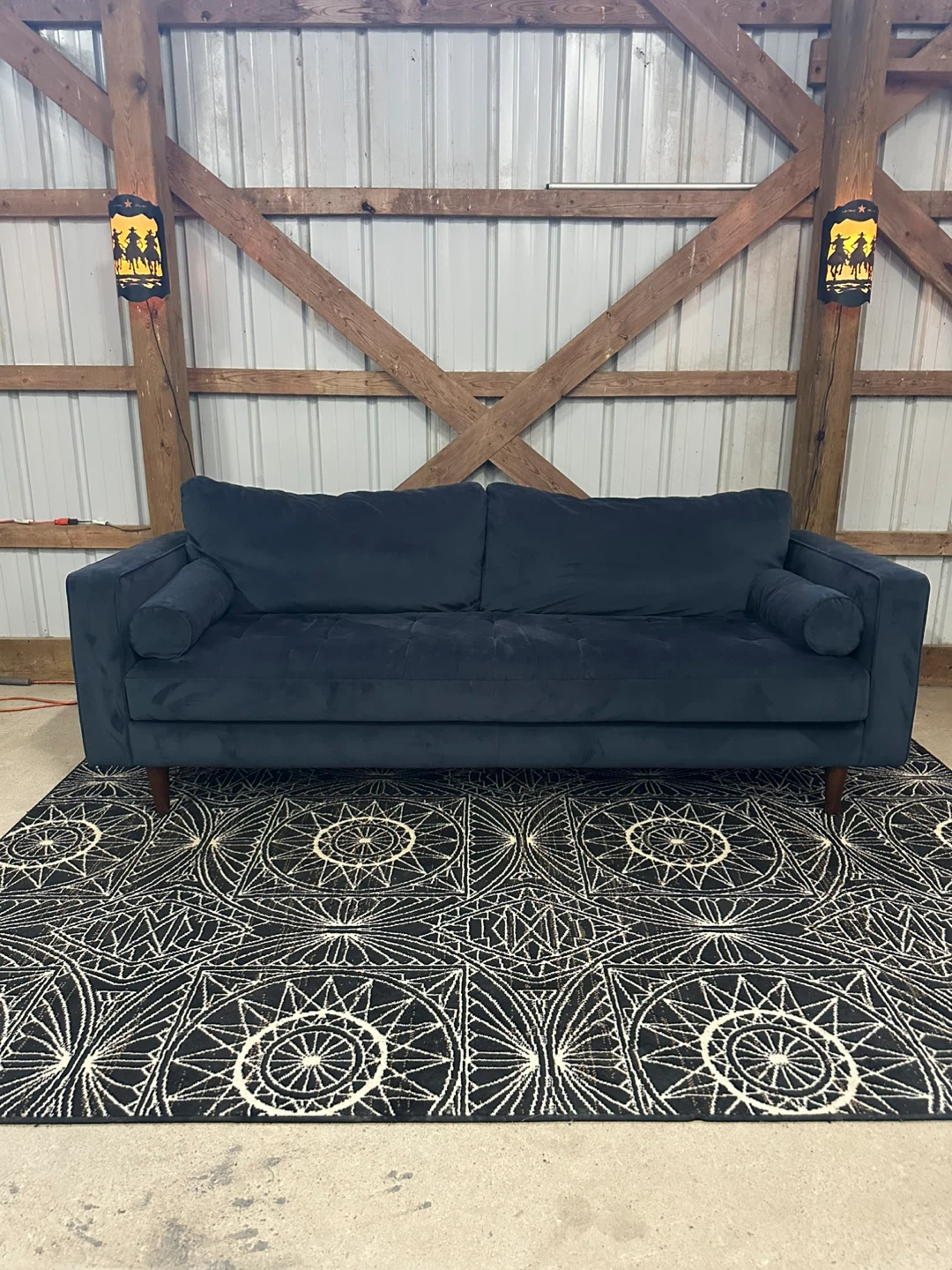 *Delivery Available* Structube Kinsey sofa in blue