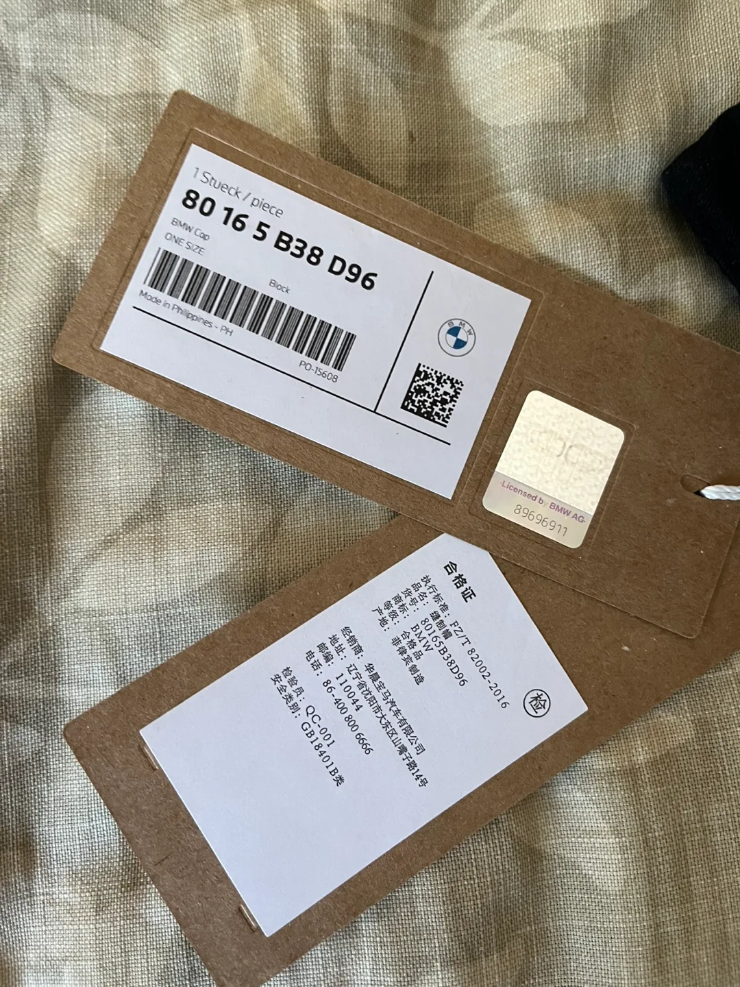 BMW Cap HAT Black 80165B38D96 (NEW) image indicator(3)