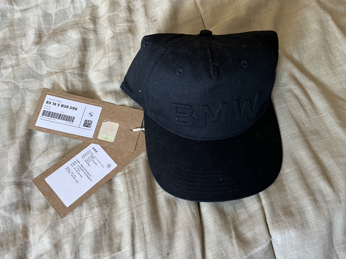 BMW Cap HAT Black 80165B38D96 (NEW)