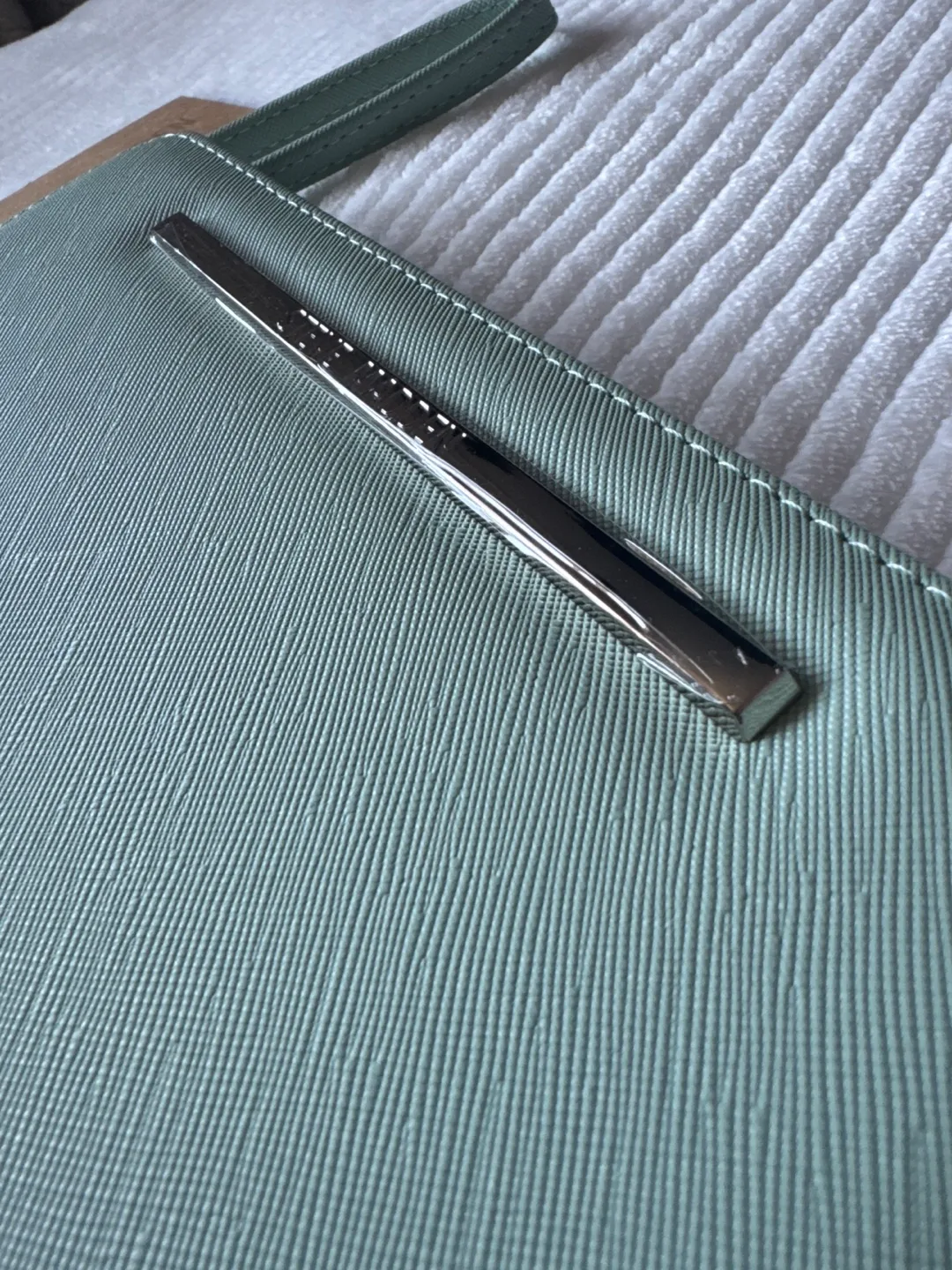 Steve Madden Bzippy Zip Around Wallet Wristlet - Mint image indicator(2)