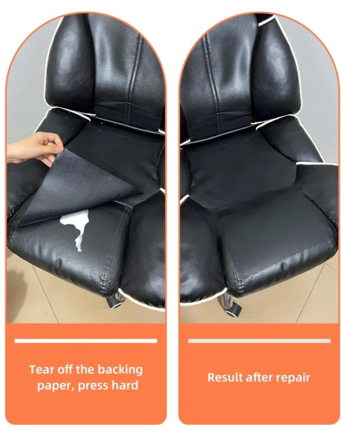 Chairs or car seat repair with leather rolls thumbnail