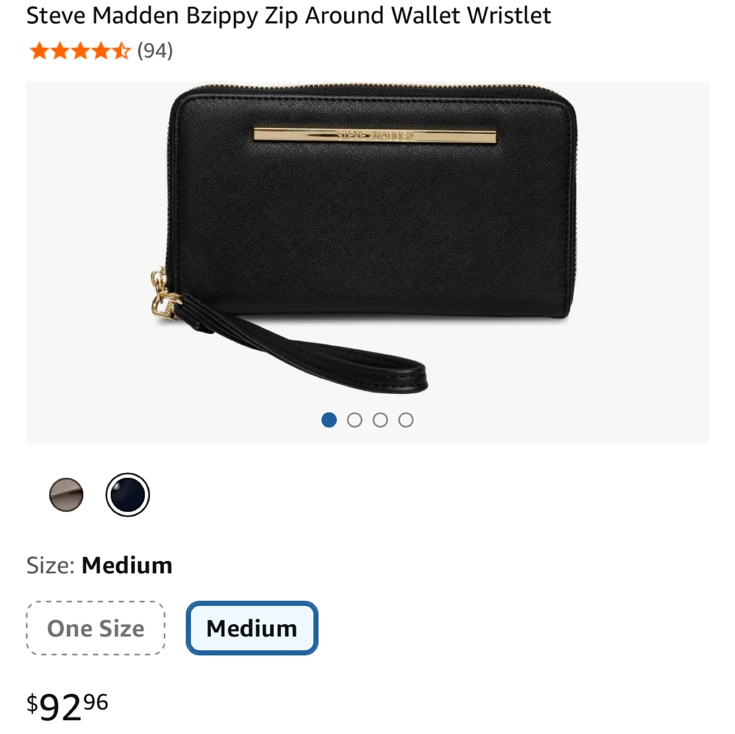 Steve Madden Bzippy Zip Around Wallet Wristlet - Mint image indicator(5)