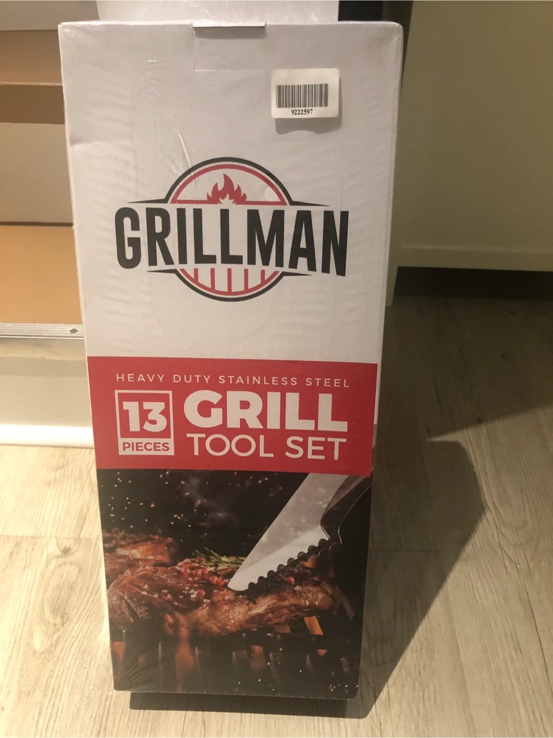 BBQ, Grillman 13-Piece Stainless Steel Grill Tool Set - NEW thumbnail