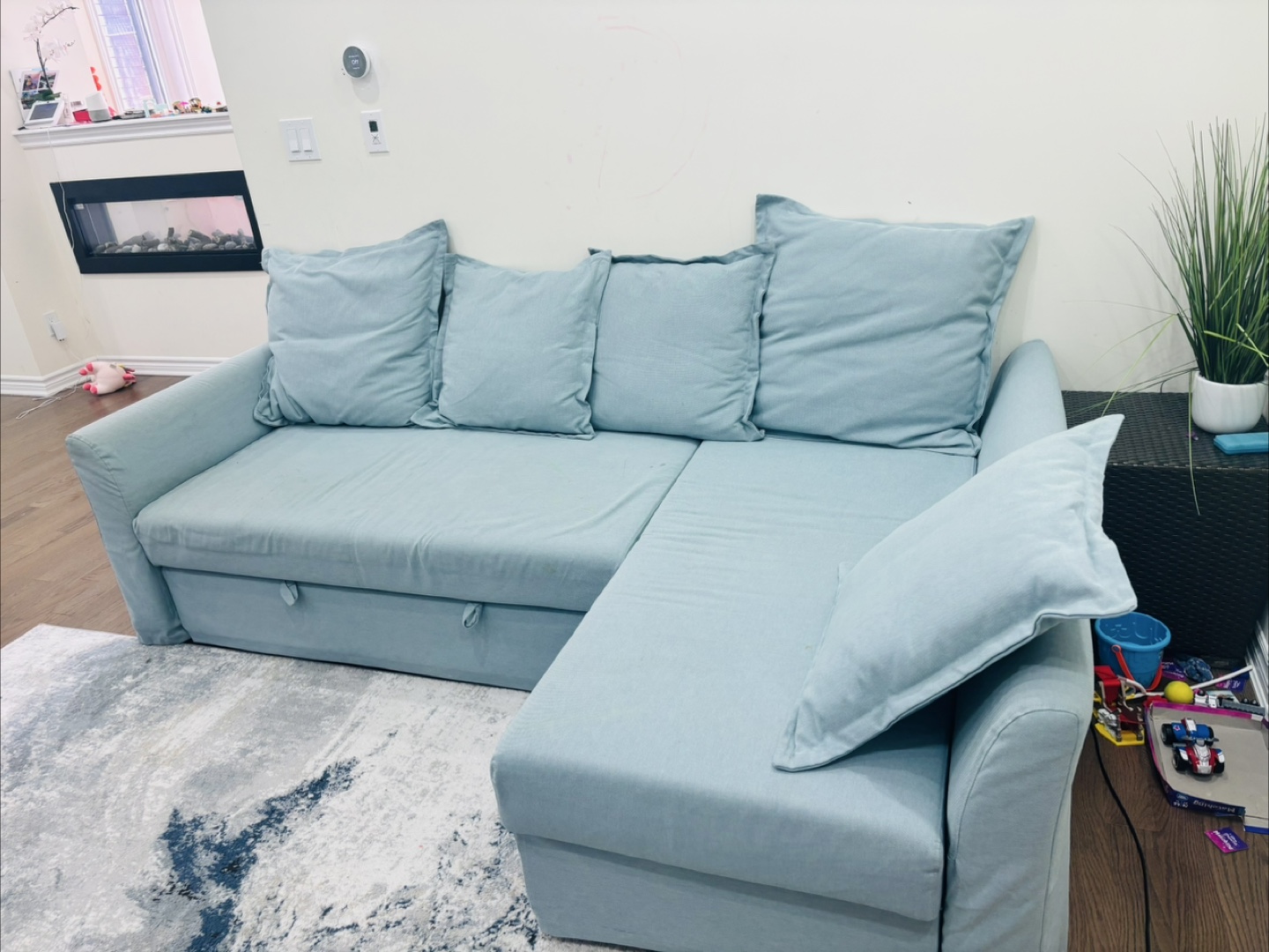 Ikea HOLMSUND Sectional sleeper couch - almost new - photo 2