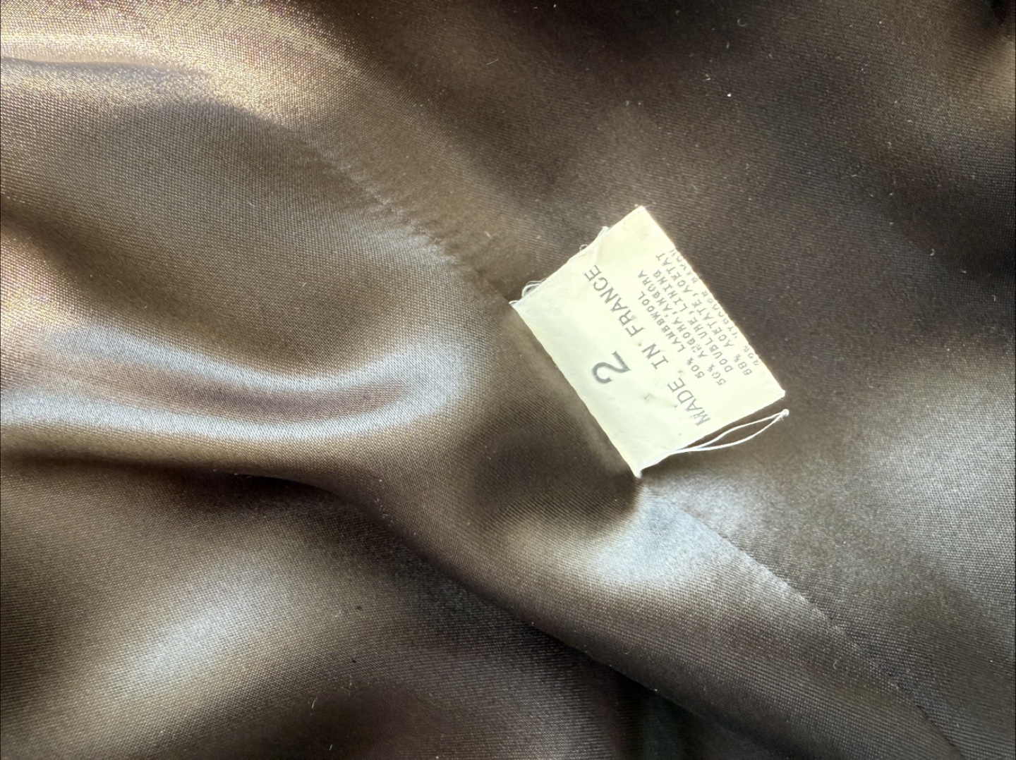 Agnès b. Paris Black Wool Blend Coat - Size 2 - photo 3