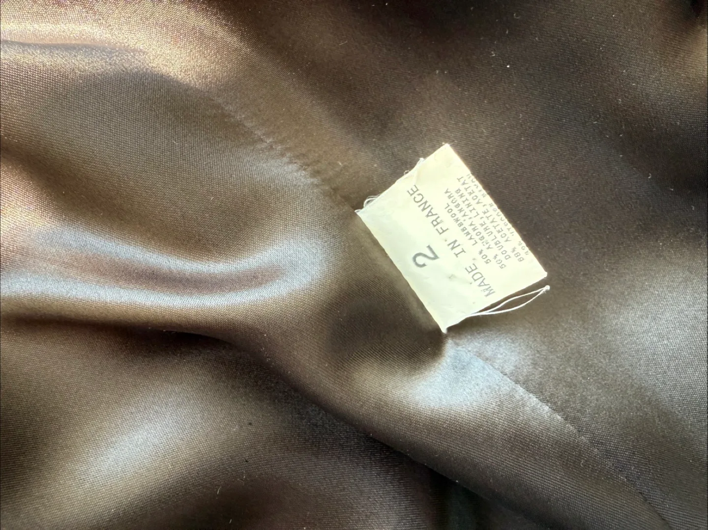 Agnès b. Paris Black Wool Blend Coat - Size 2 image indicator(3)