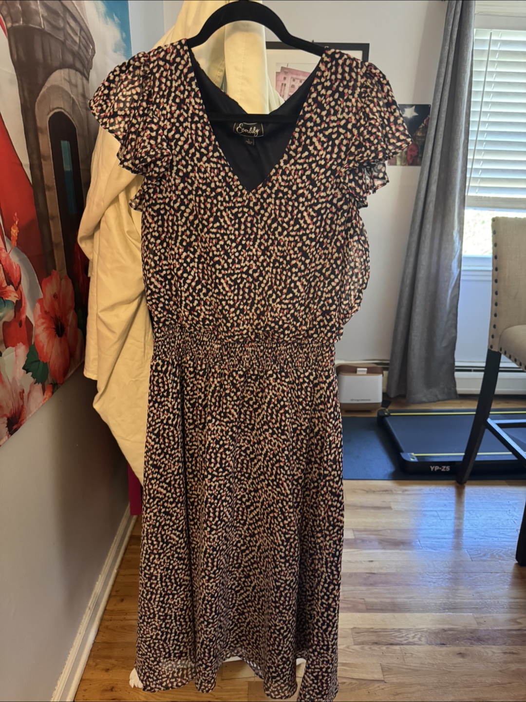 Everly L Dress - Black, Red, White