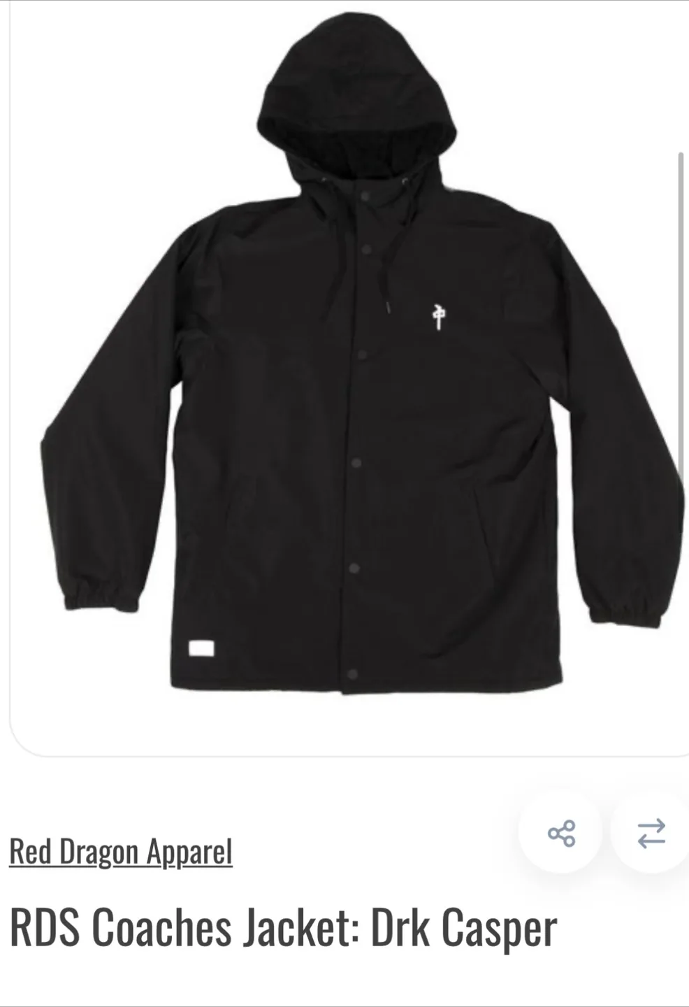Red Dragon Coaches Jacket thumbnail
