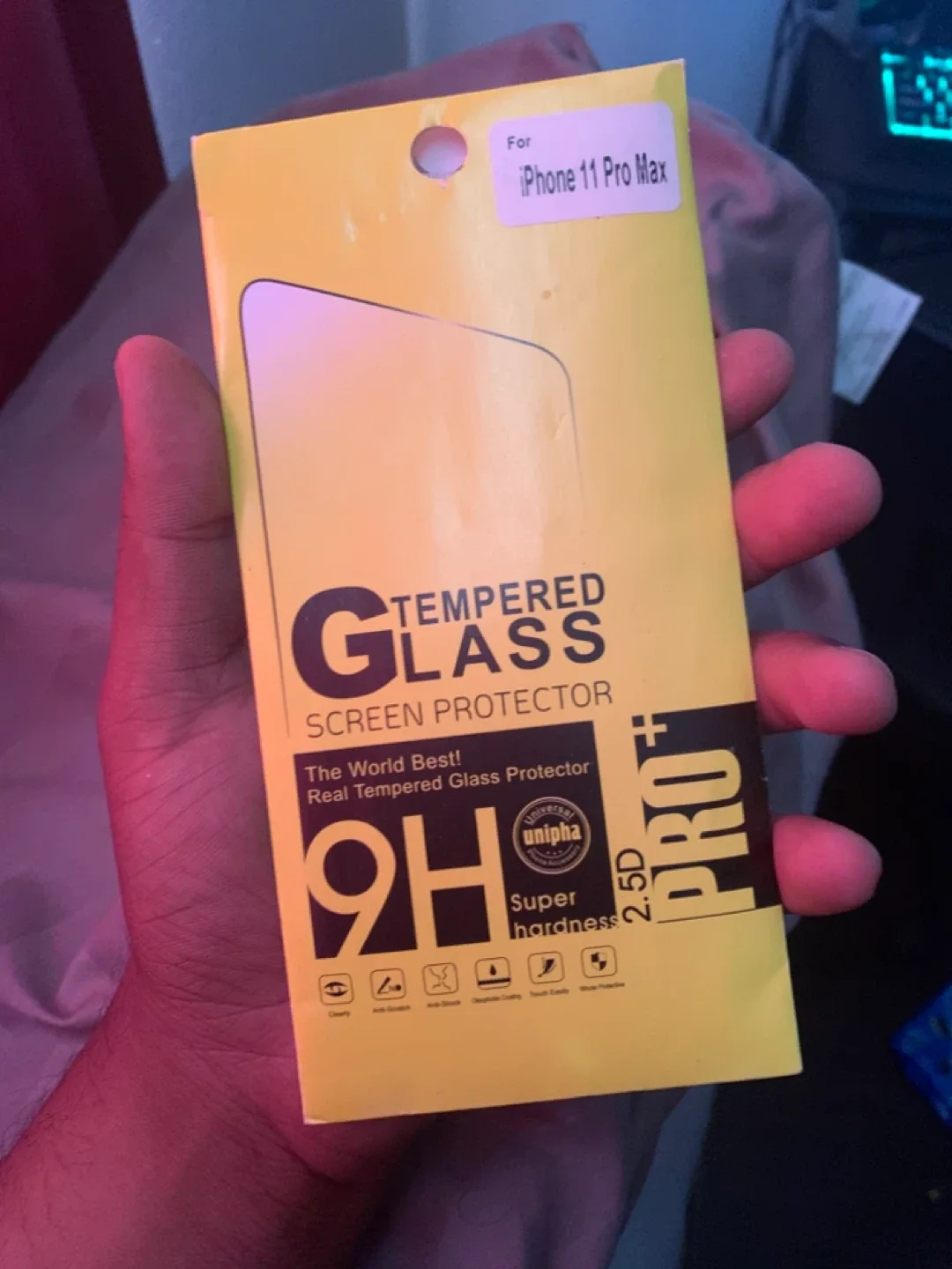 iPhone 11 Pro Max Tempered Glass Screen Protector - New thumbnail
