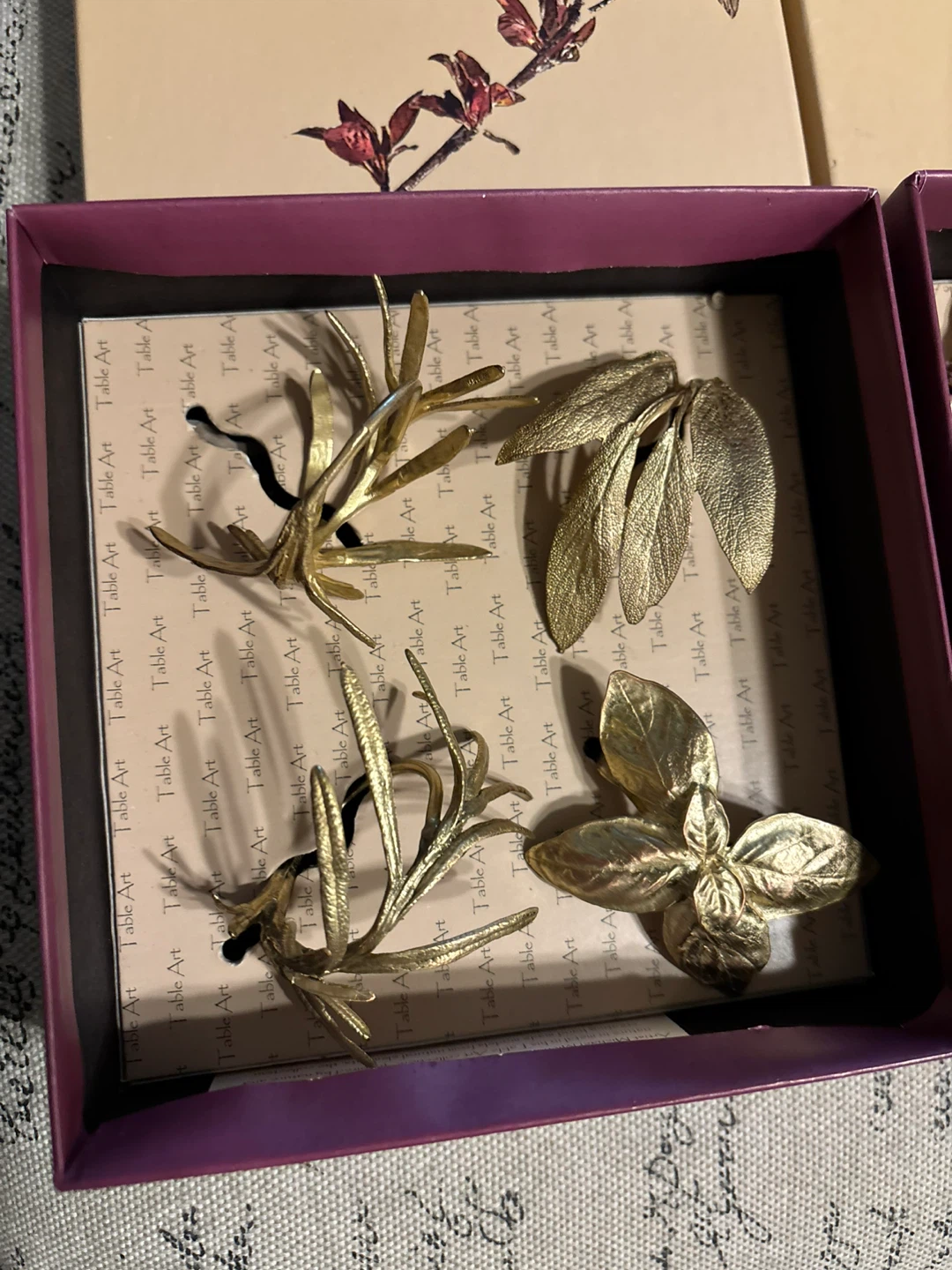 Table Art Gold Leaf Napkin Rings (Set of 8) - photo 5