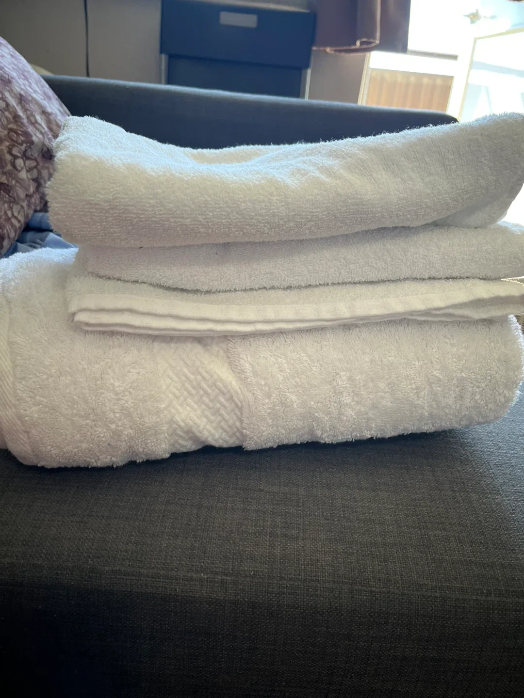 Serenity Home Collection White Towels thumbnail