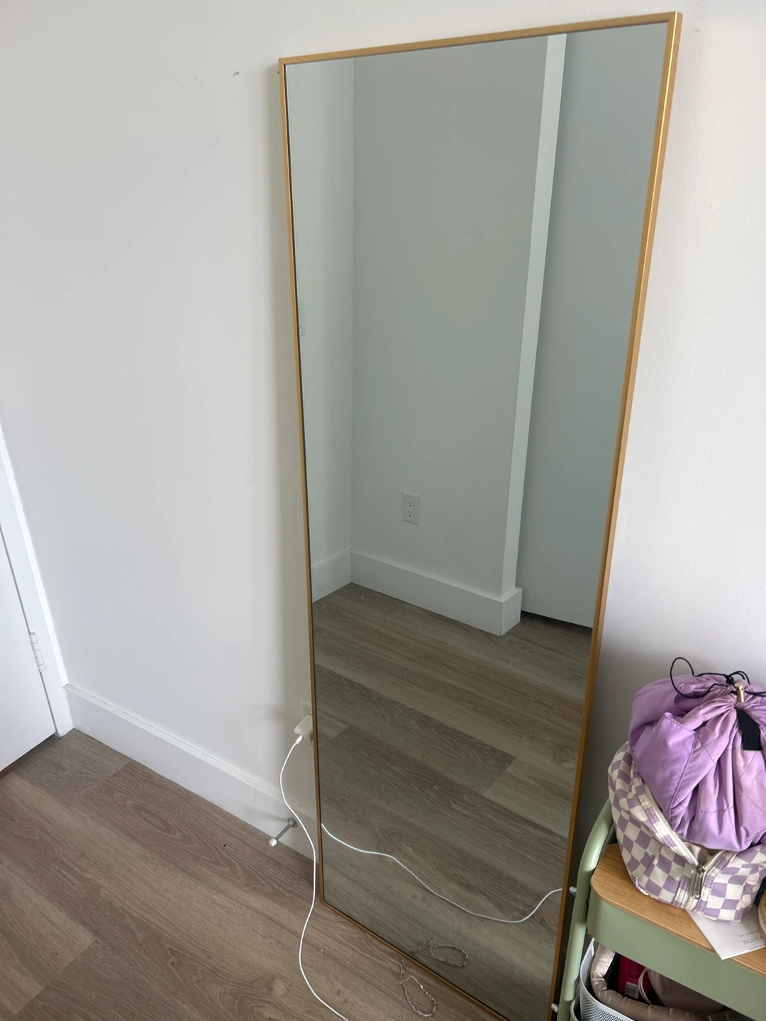 Full Length Mirror with Gold Frame