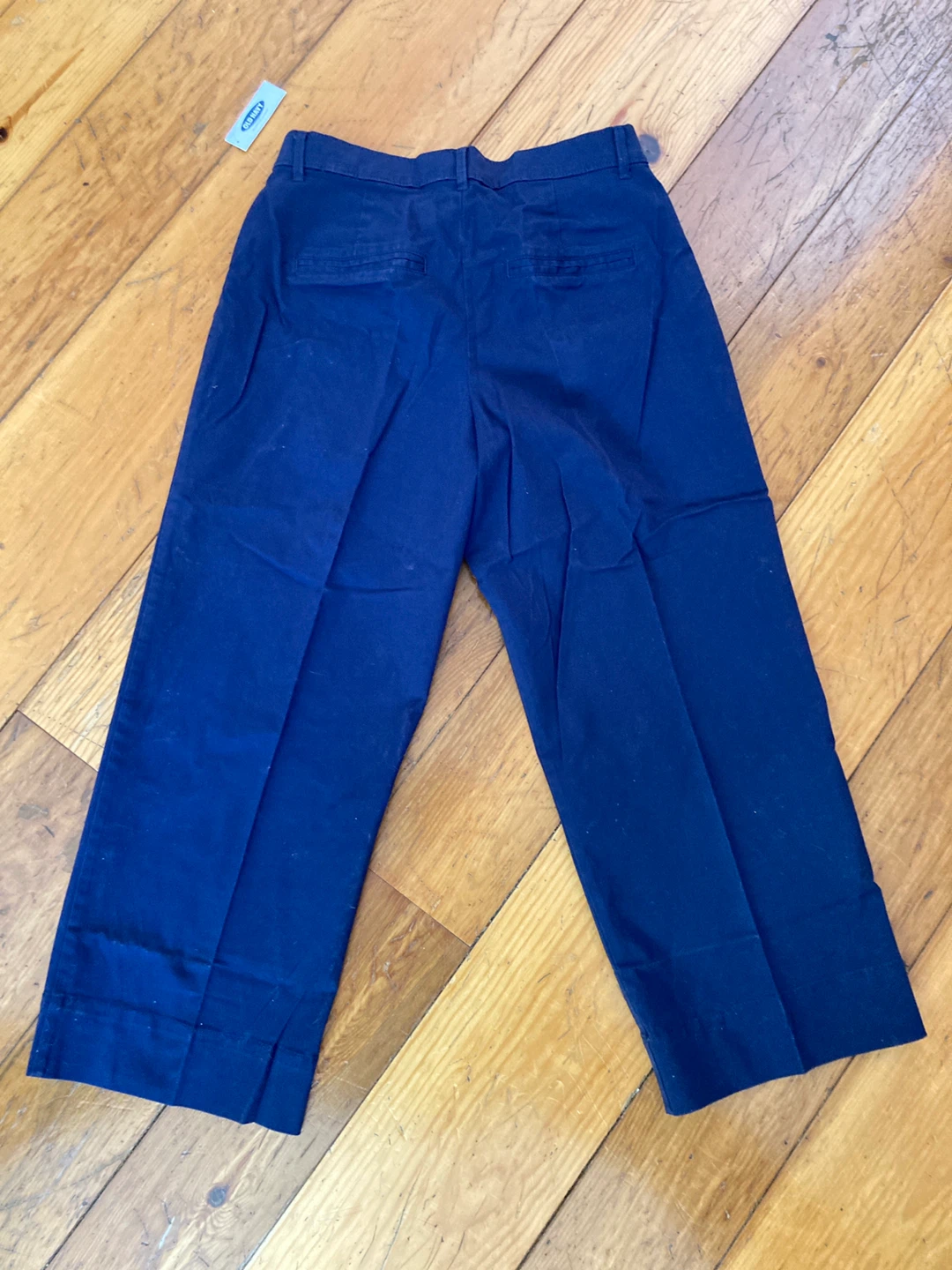 old navy pants— wide leg twill — size 4, blue (bnib) - photo 2