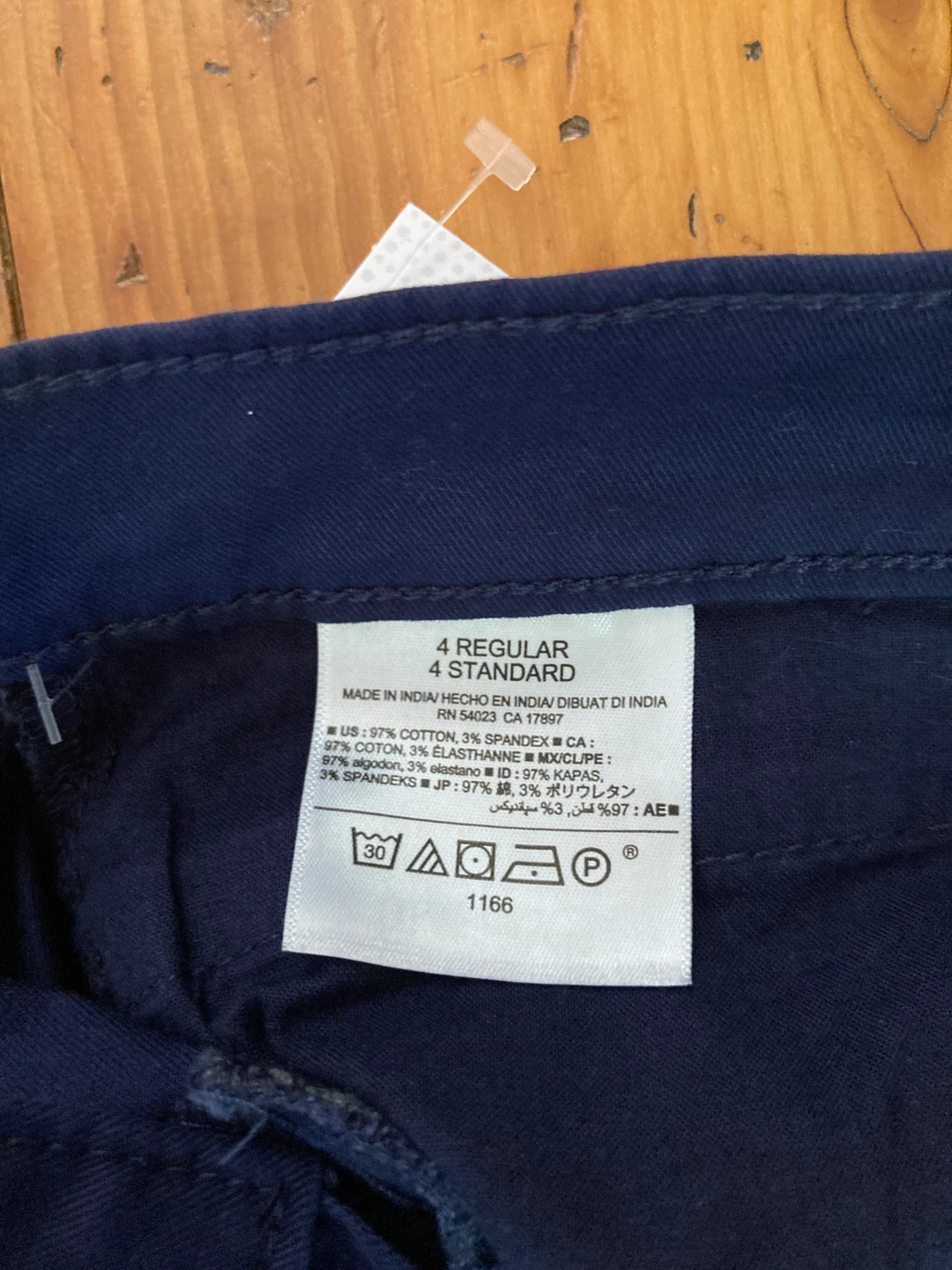 old navy pants— wide leg twill — size 4, blue (bnib) - photo 4