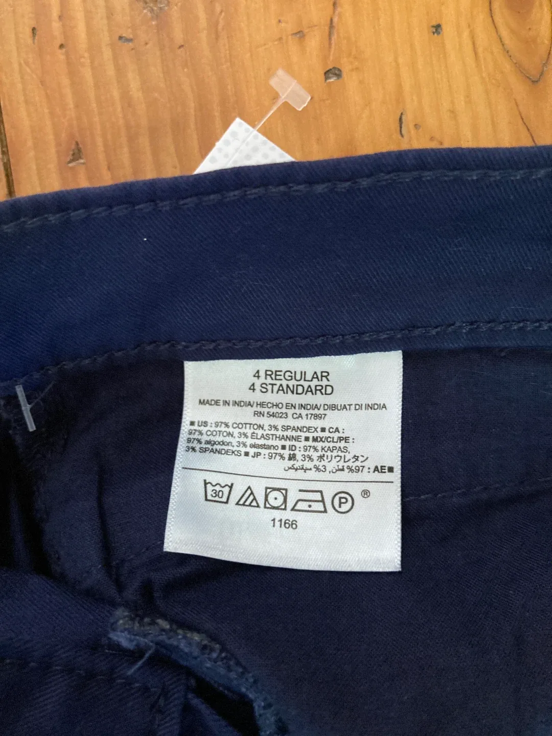 old navy pants— wide leg twill — size 4, blue (bnib) image indicator(4)