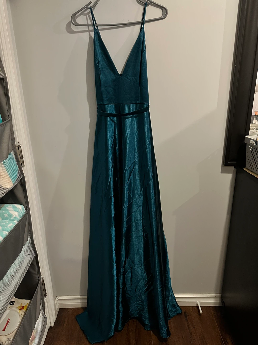 Fashion Nova Teal Maxi Dress / Gown- Size M - photo 2
