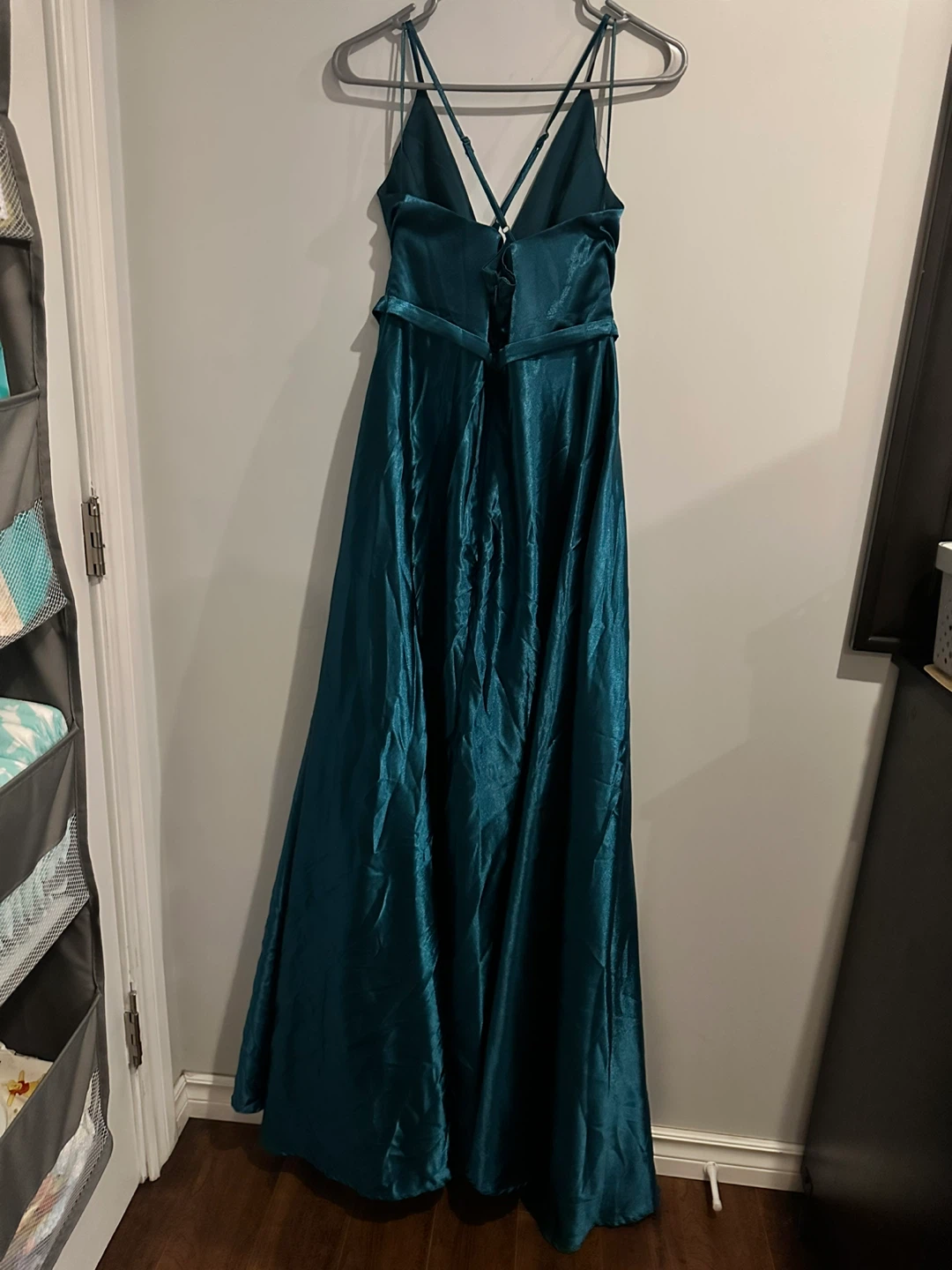 Fashion Nova Teal Maxi Dress / Gown- Size M - photo 3
