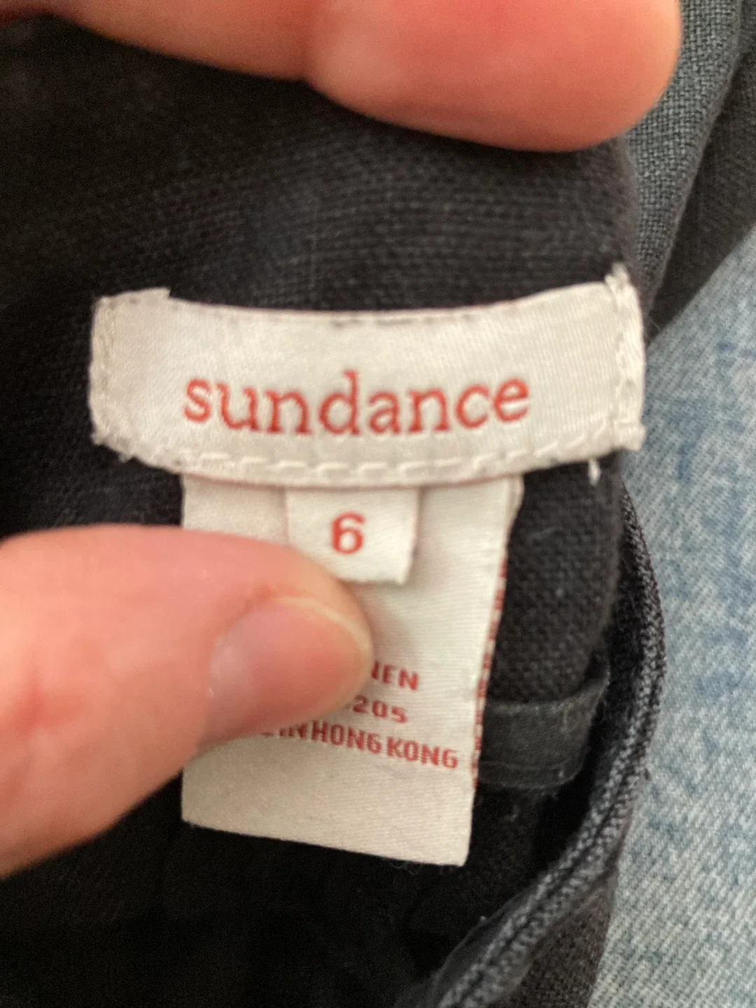 Linen pants from Sundance Catalogue, black size 6 image indicator(6)