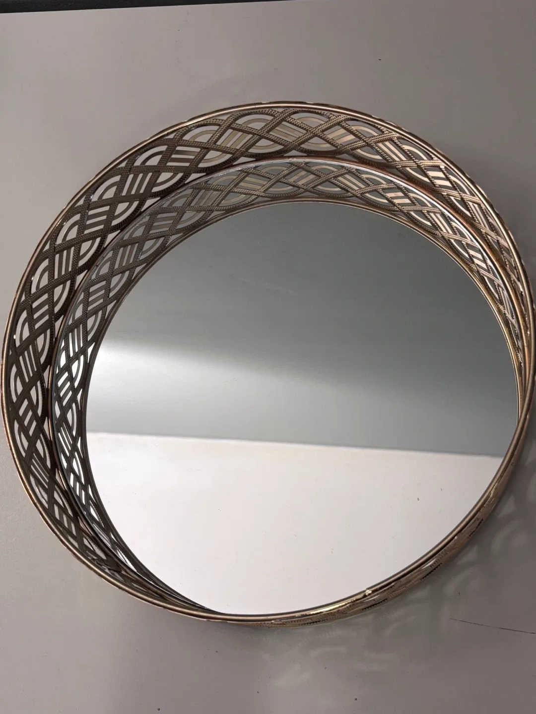 Gold Decorative Mirrored Tray🥕 image indicator(3)