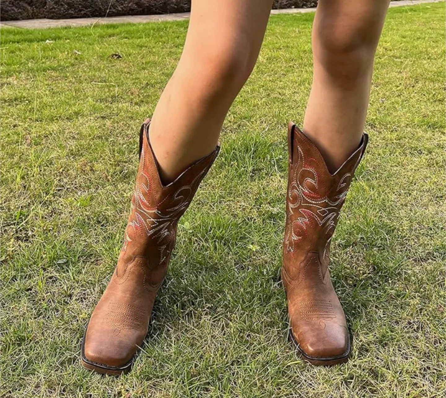 Ladies Embroidered Cowboy Boots - Size 7 (Wide Width & Calf) image indicator(4)