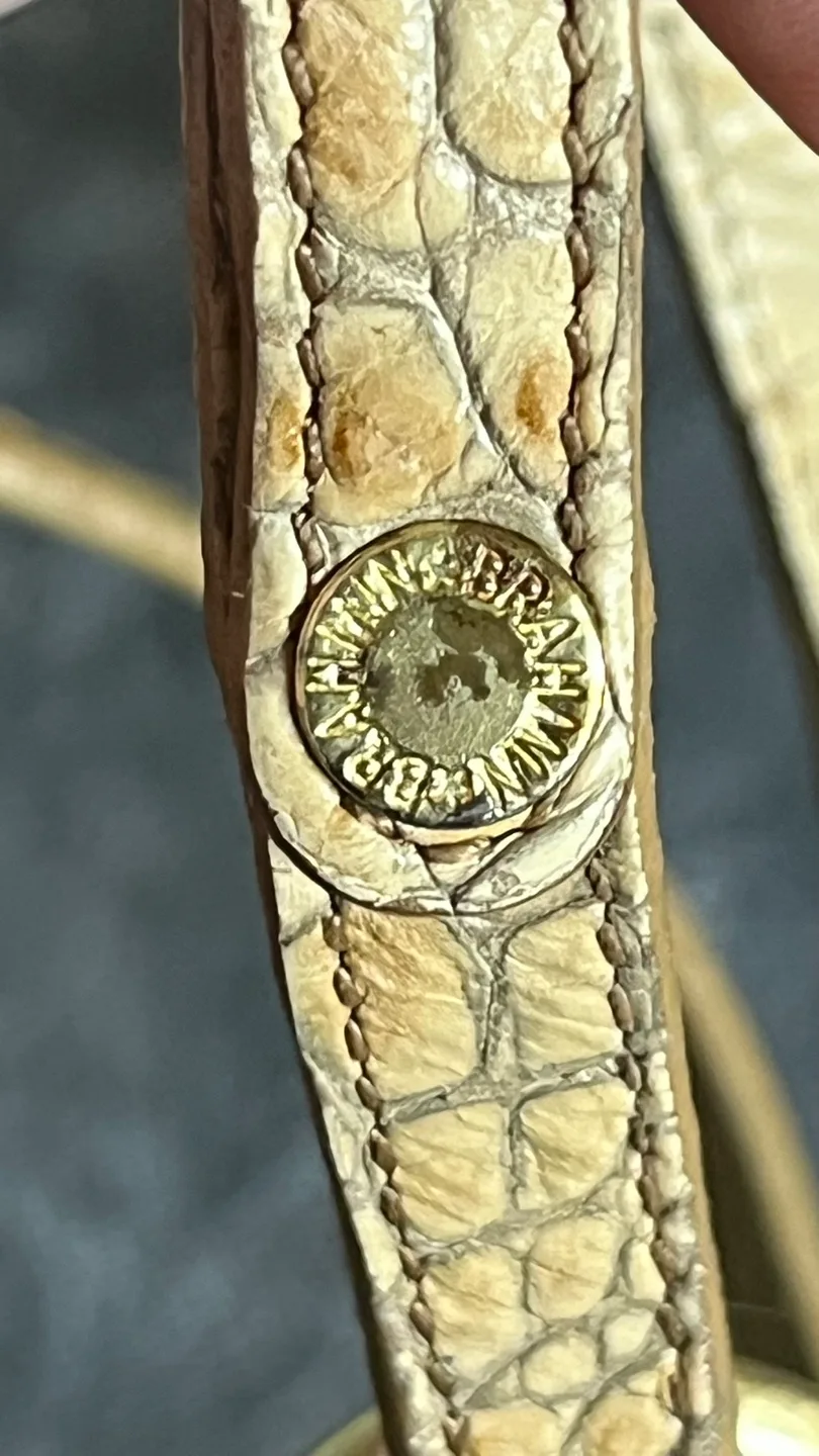 Brahmin Croc Embossed Leather Crossbody Bag image indicator(4)