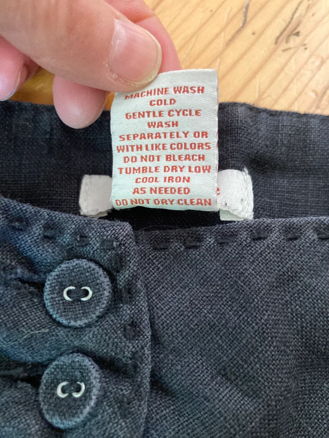 Linen pants from Sundance Catalogue, black size 6 image indicator(7)