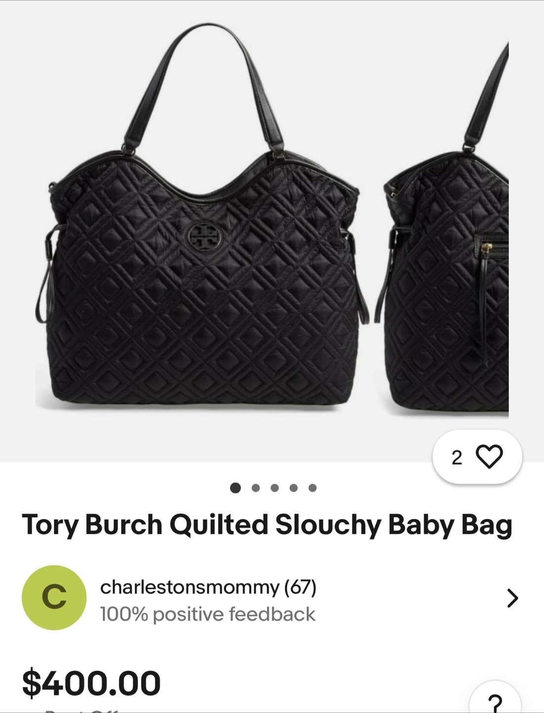 Tory Burch Quilted Tote Bag - photo 3