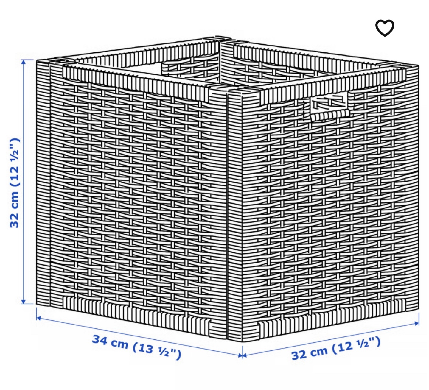 12 IKEA Rattan Basket - Great Condition - photo 3