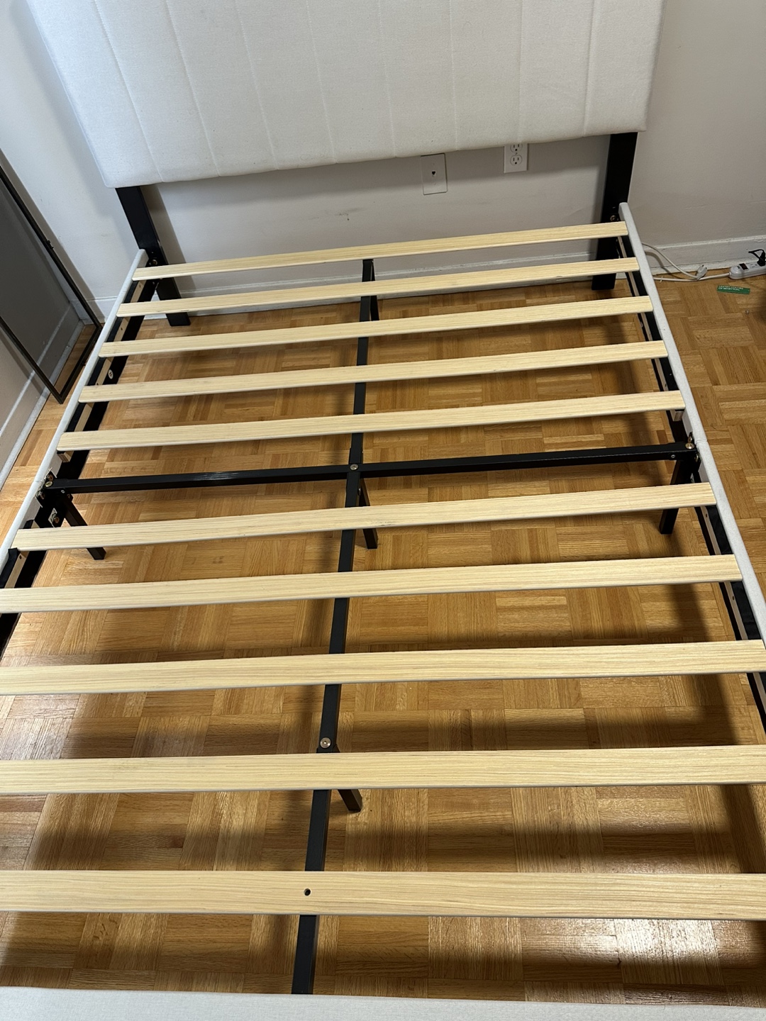 White Upholstered Bed Frame