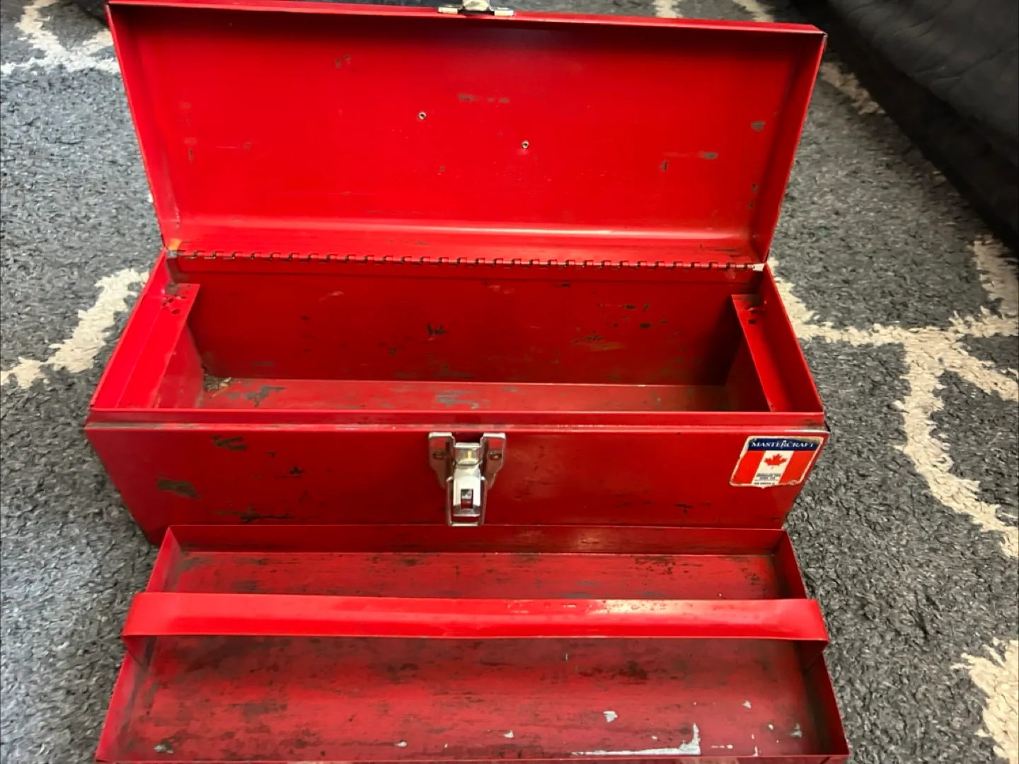 Mastercraft Red Metal Toolbox thumbnail