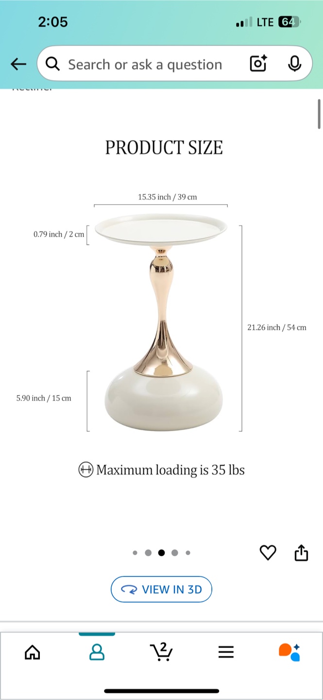 White Accent Table End Table or Night Stand - photo 2