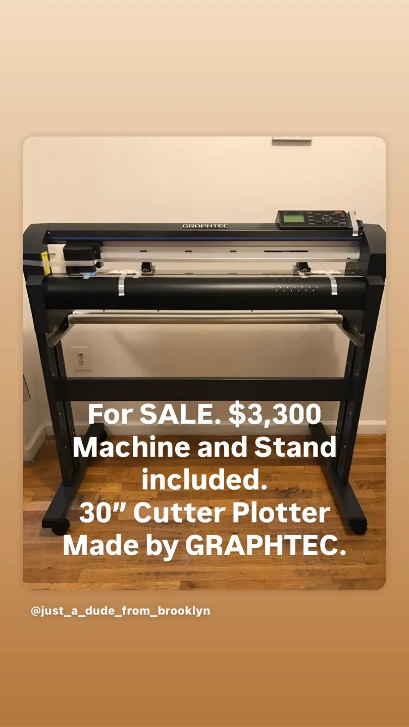 Graphtec 30" Cutter Plotter Machine & Stand thumbnail