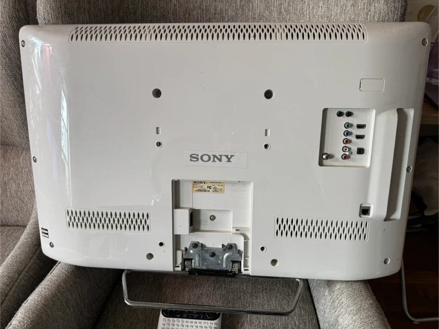 Sony White TV with Remote image indicator(4)