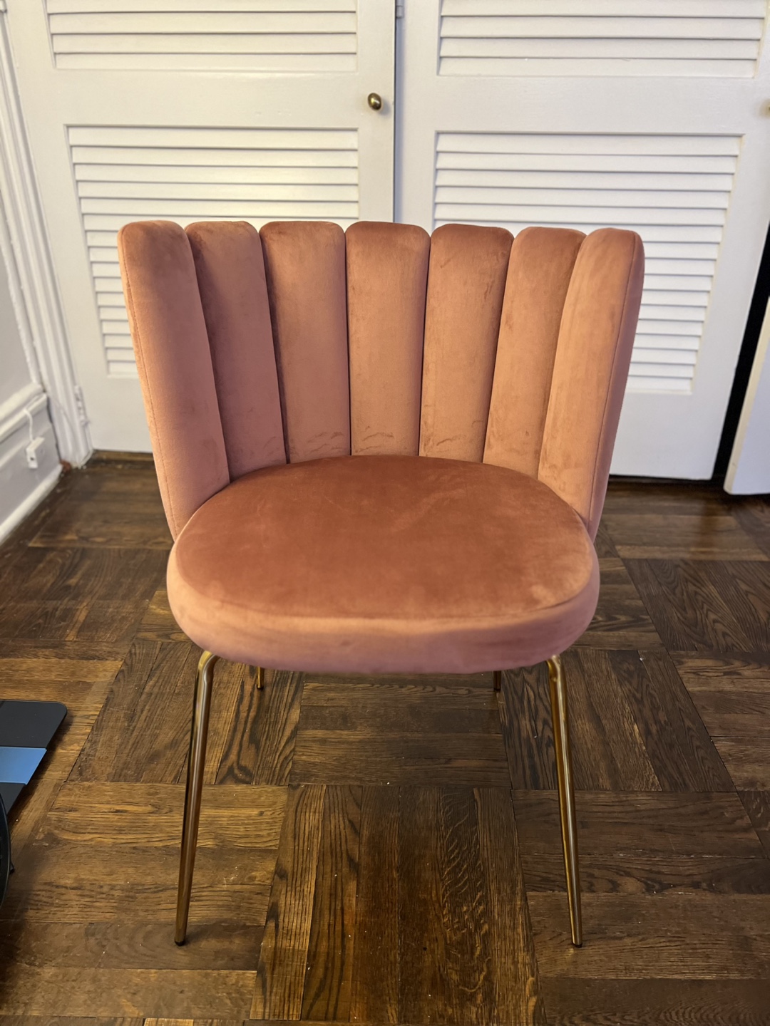 2 Pink Velvet Accent Chair