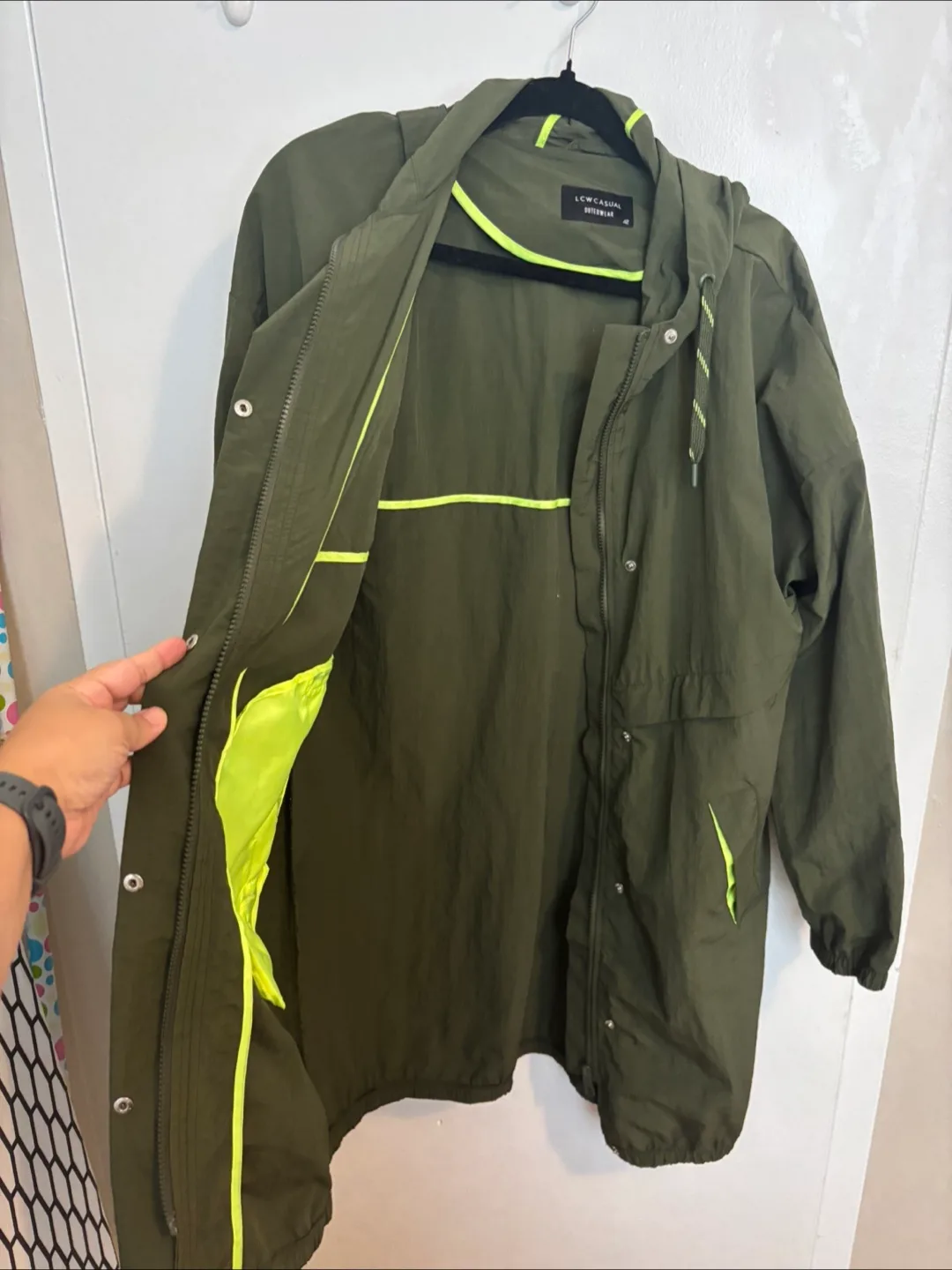 LCW Casual Outerwear Olive Green Jacket - Size 42 image indicator(3)