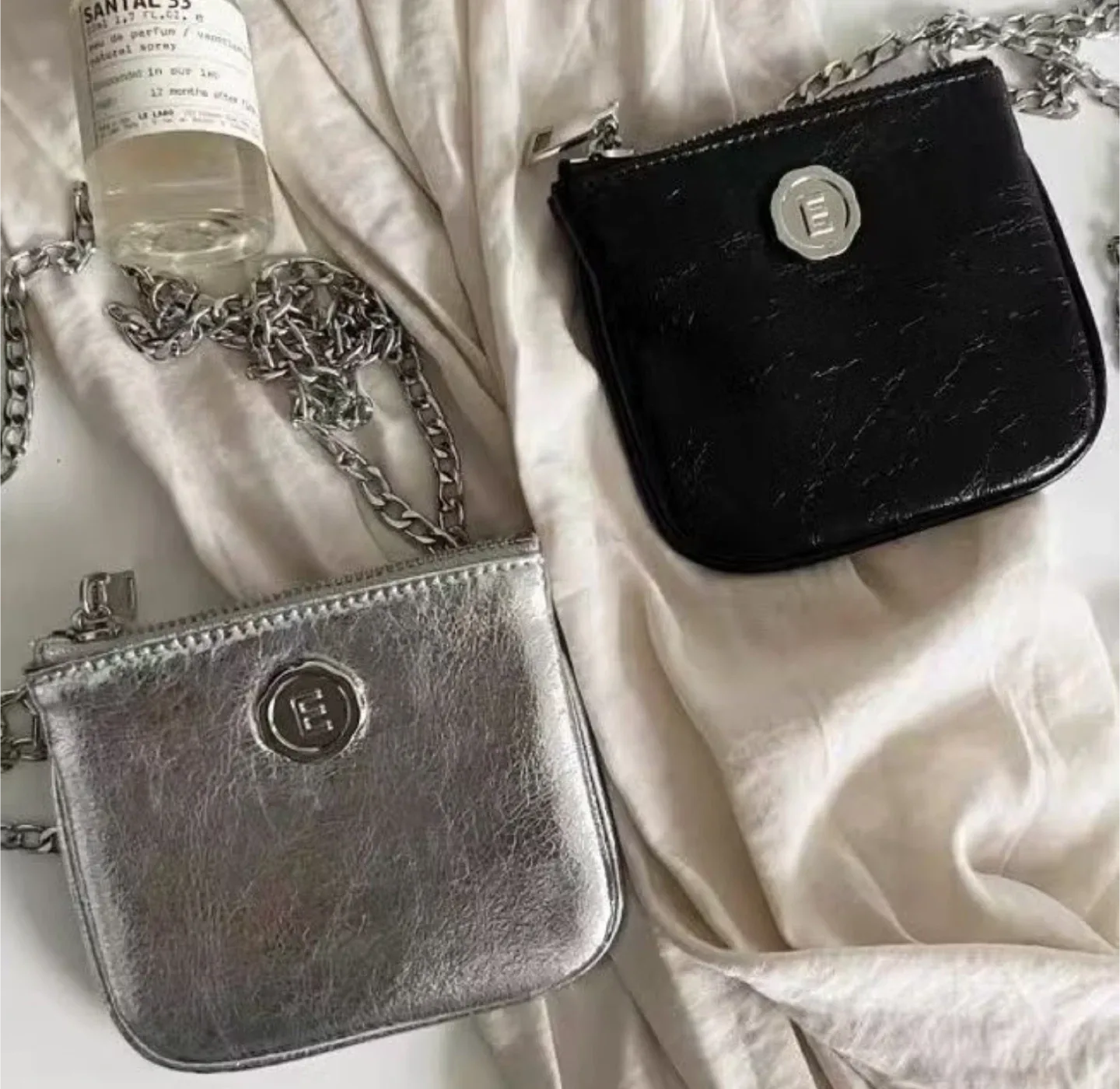 Mini Chain Bag - Black/Silver thumbnail