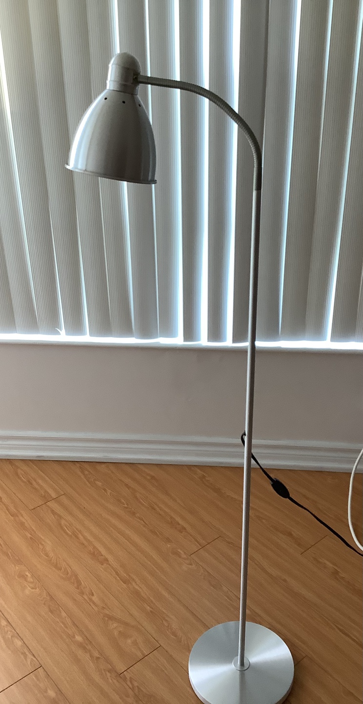 IKEA LERSTA Floor lamp, aluminum chrome effect