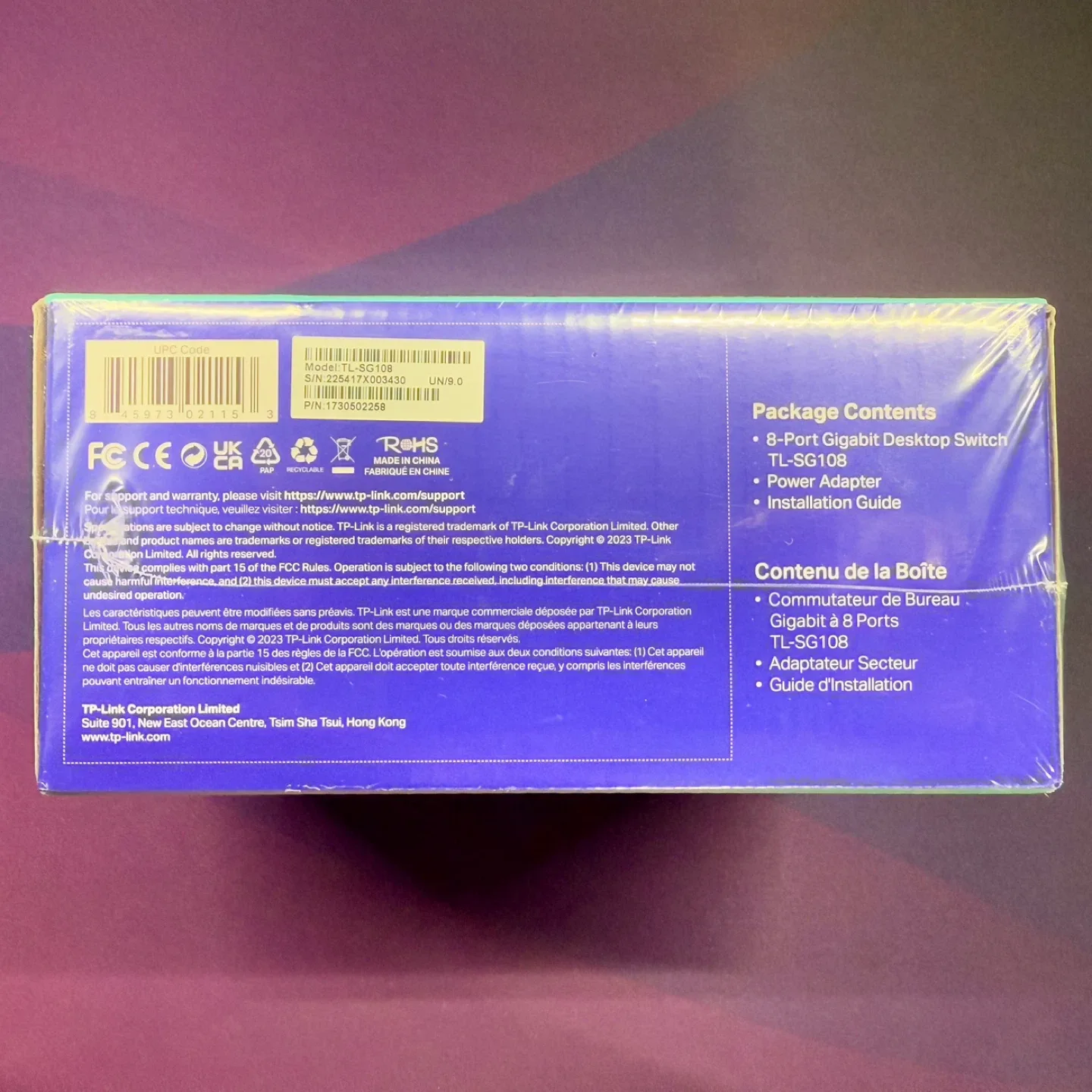 TP-Link TL-SG108 8-Port Gigabit Desktop Switch - New in Box image indicator(3)