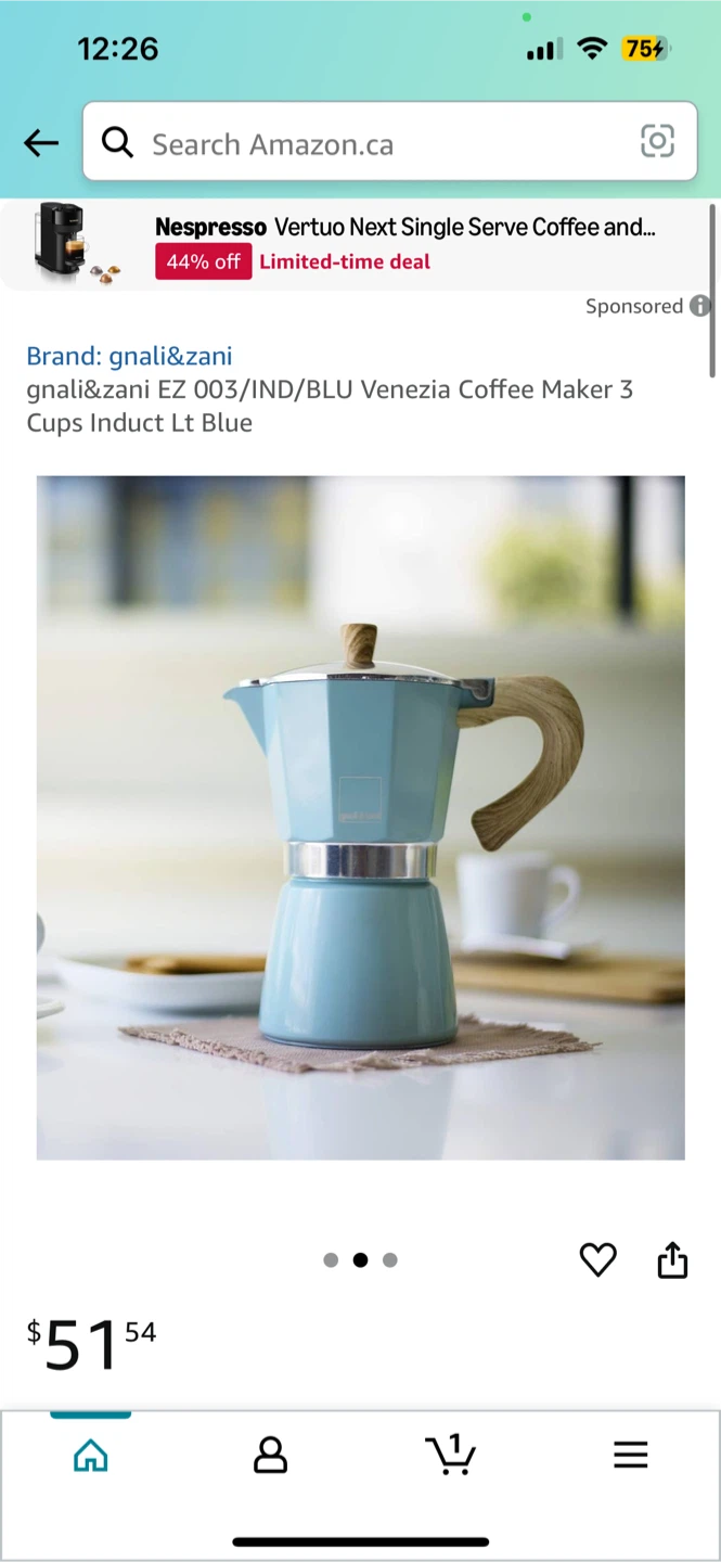 Gnali & Zani Venezia Moka Pot / Coffee Maker - photo 2
