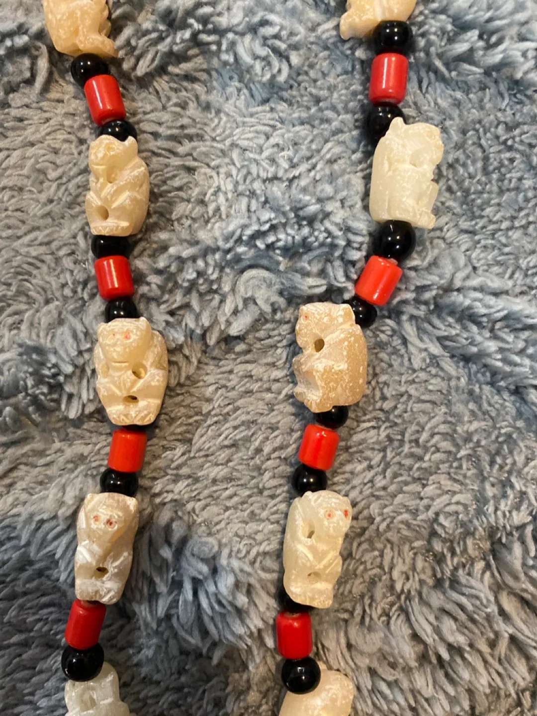 Vintage jade monkey necklace from 70s image indicator(2)