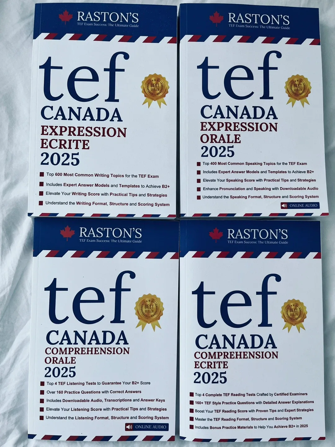 Raston's French TEF Canada Exam Prep Bundle - 4 Books thumbnail