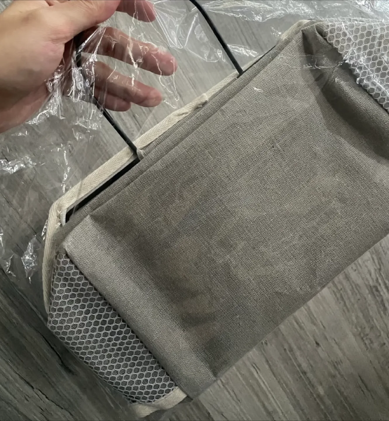 🥕 Complete new Grey Storage Bin with Handles thumbnail