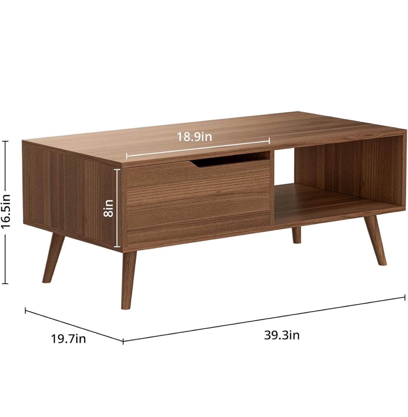 Brown Wood Coffee Table - photo 2