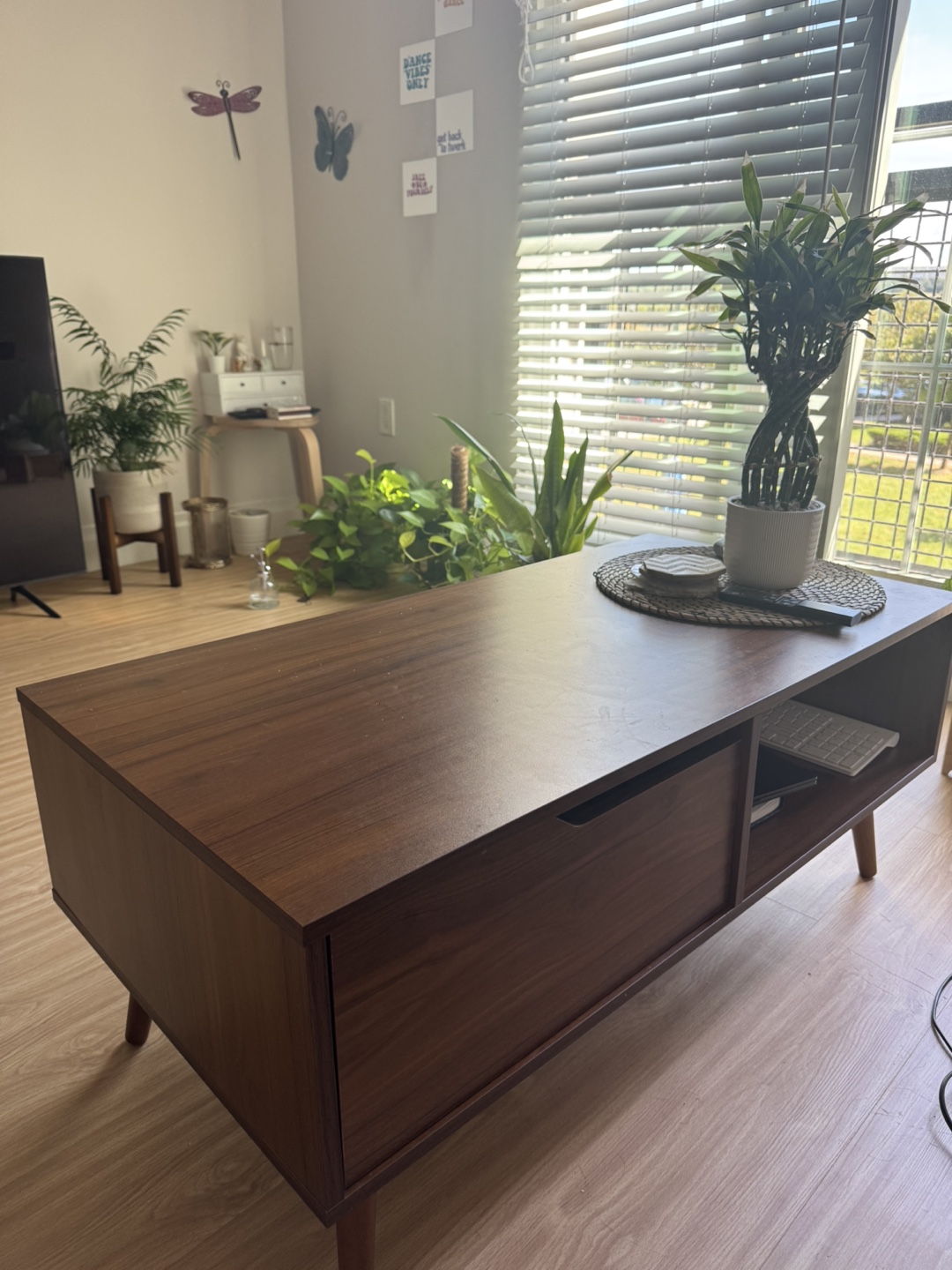 Brown Wood Coffee Table