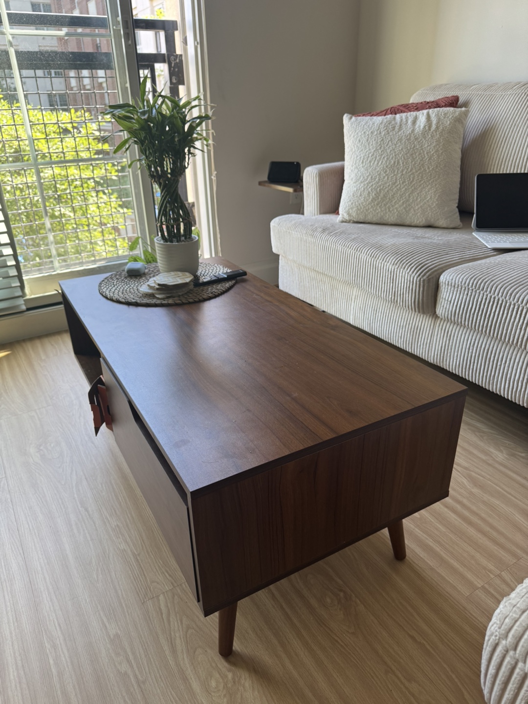 Brown Wood Coffee Table - photo 4