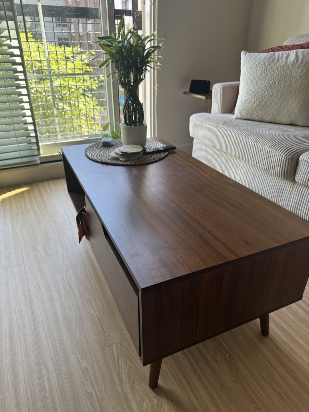 Brown Wood Coffee Table - photo 3