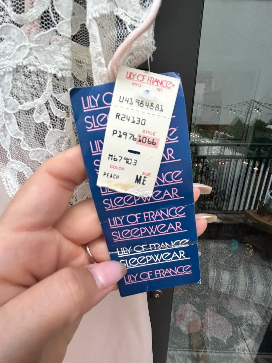 Lily of France Peach Sleepwear - Size Medium image indicator(4)