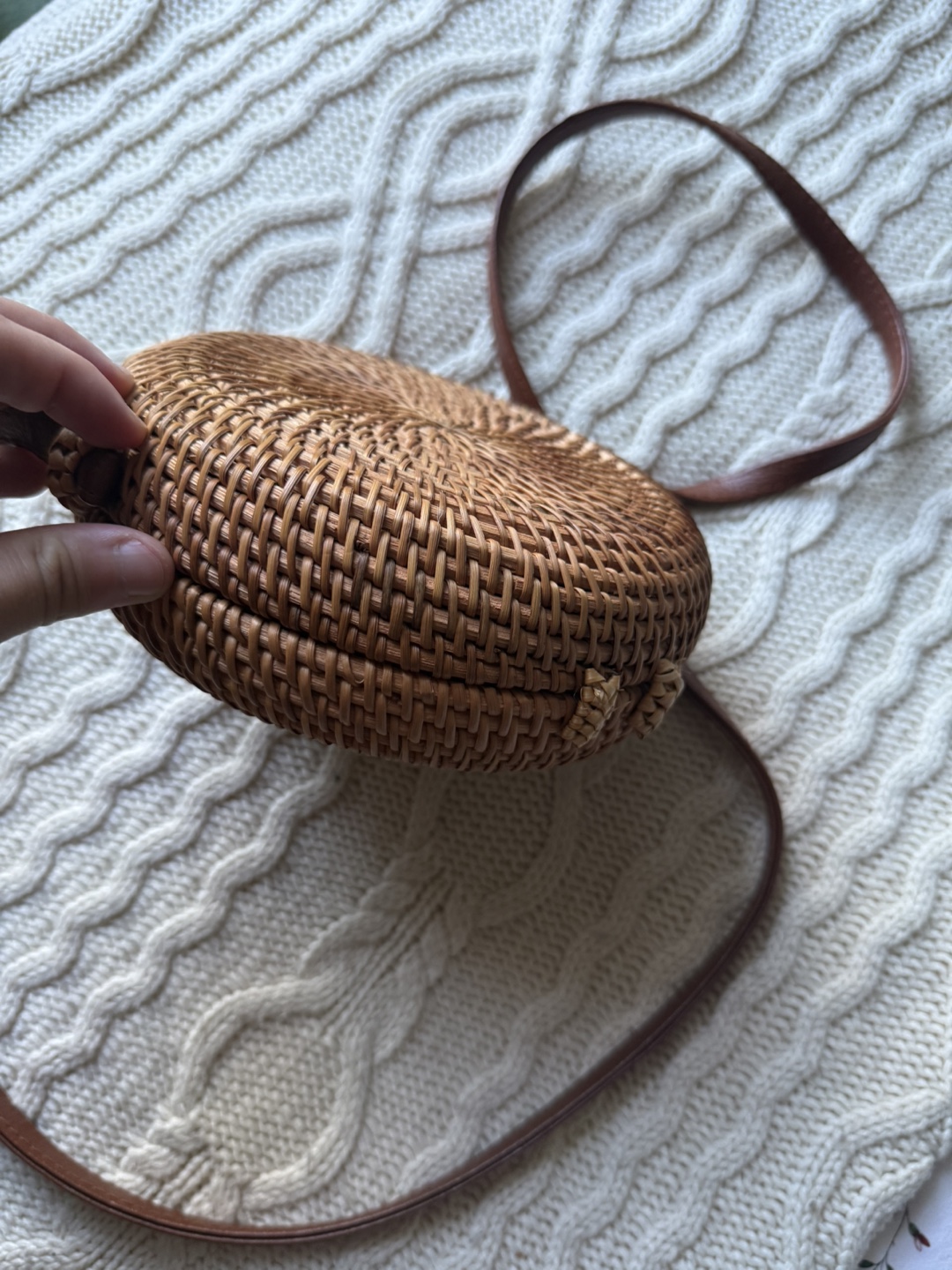 Vintage Solid Wicker Purse - photo 5
