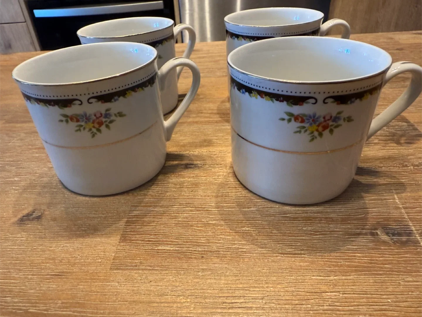 Troy Floral Coffee Mugs - Set of 4 image indicator(2)